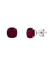 MaxColor 14K 4.50 ct. tw. Lab-Grown Ruby Studs
