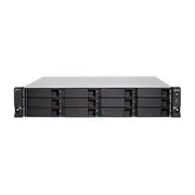 QNAP TS-h1277XU-RP 12-Bay Diskless 2U Rackmount NAS Ryzen 7 3700X 3.4GHz 128GB