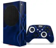 Skin Wrap for XBOX Series S Console Controller Abstract 01 Blue