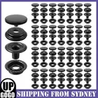 25 Sets Stainless Steel Snap Fastener Press Studs Button Boat Canvas Marine AU