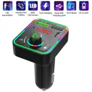 Bluetooth 5.0 Car Wireless FM Transmitter MP3 Player 2 USB PD Charger Adapter