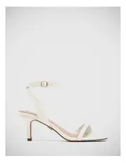 [Wittner] Keenan Embossed Leather Strappy Heel in White