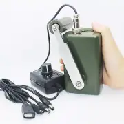 Emergency Hand Crank Outdoor Generator 30W/28V Manual Portable Voltage Tool
