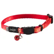 Rogz Kiddycat Safeloc Polyester Cat Collar Tango Fishbone 8mm