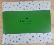 Kate Spade Full 4pc Sheet Set Pink Blue Flowers 100% Cotton Percale