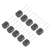 50Pcs Cylindrical DIP Mounted Miniature Micro Fuse , T4A 4A 250V, Black