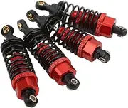 RC Shock Damper Replacement, Aluminum Alloy RC, Compatible with Tamiya TT‑01 TT‑02 TA05 TL‑01 TA03 MF‑01X (Red)