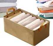 Clothes Organizer | Closet Shelf Fabric Storage Box Steel Frame,Space Saving Drawers Organization with Handle Basket Containers for Dorms, T-Shirts & Jeans