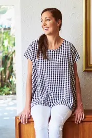 Gingham Top--HAND-151