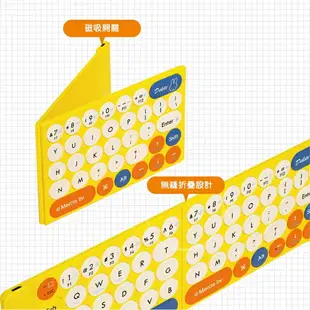 Miffy x MiPOW 米菲x麥泡聯名輕薄米菲迷你折疊鍵盤MPC005