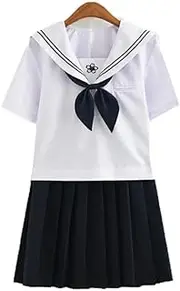 [tsavnpk] Sailor Uniform Japanese High School Student Sailor Uniform, High School Uniform, Cosplay Set