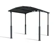 CANOPIA - Alpine 3.6m x 4.3m Carport - Grey Aluminium With Twin-wall Polycarbonate Roof Panels
