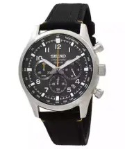 Seiko Discover More Chronograph Black Dial Quartz 100M Men's Watch SSB449P1