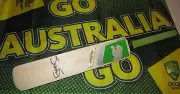 Shane Watson (Australia) signed Green Puma Mini Cricket Bat + Photo Proof & COA