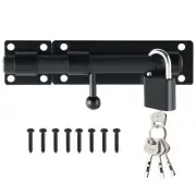 Barrel Bolt Latch Slide Bolt Latch Heavy Solid 304 Stainless Steel Slide Lock...