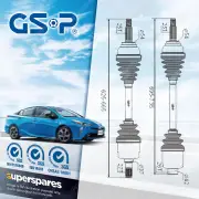 GSP Front LH+RH CV Joint Drive Shafts for Mitsubishi Magna TR TS 2.6L 25T & 27T