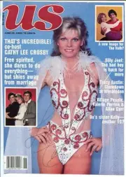 MAG: Cathy Lee Crosby - Autographed Cover-US Magazine- 6/24/1980-Cover Only-G