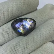 23 Cts Natural Purple Fire Labradorite Heart Shape Cabs Loose Gemstone 19x26x6mm