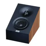 ELAC 3.0 4" Dolby Atmos Enabled On-Wall Speakers for Home Theater System, Walnut
