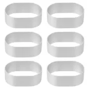 6PCS Cake Making Mold Aluminium Alloy Biscuit Mold DIY Cake Mold Baking Mold
