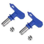 2pcs Reversible Spray Tips for Airless Sprayer 313 Paint Spray Nozzle, Blue