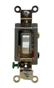Hubbell HBL1223W 3 Way White Toggle (10) Wall Switches, 120/277V, 20A