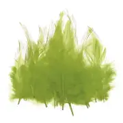 200 Pcs 3-5" Rooster Feathers Bulk Natural Feather for Crafts Green