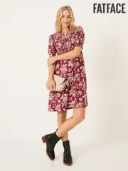 FatFace Burgundy Red Juniper Dress (E79209) | $136
