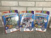 Lot of 4 Melissa and Doug Paw Patrol Jungle Restickable Puffy Sticker Pad Book