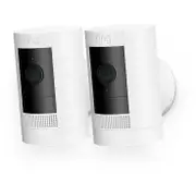 Ring Stick Up Cam Battery 2 Pack (White)