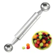 Double Sided Fruit Baller Stainless Steel Watermelon Ball Cutter Spoon
