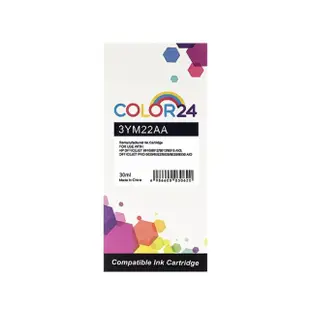 【Color24】for HP 3YM22AA NO.915XL 黑色高容環保墨水匣(適用HP OfficeJet Pro 8020/8025)