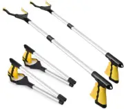 2-Pack Reacher Grabber Pickup Tool, 32" Long Grabber Tool, Trash Picker Grabber