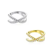Sterling Silver Interlaced Hypoallergenic Ear Cuff (Single)