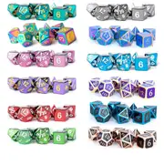 [Metallic Dice Games] MDG Metal Polyhedral Dice Set - Turquoise
