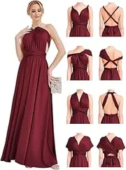 [NZ NZ BRIDAL] Plus Size Infinity Dress for Women Infinity Dress for Bridesmaids Convertible Wrap One Dress More Styles NZ001
