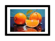 Orange Art Framed Art Framed print Art Poster