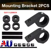 2x 25mm Horizontal LED Light Bar Mount Brackets Clamp Roof Roll Cage Tube 1.25"