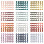 Notebook & Journals Date Stickers for Full Year Planner Round Number Sticker 365 Daily Days Stickers Stationery