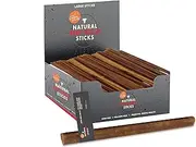Canine Naturals | Natural Beef & Bully Sticks | 48 Count | Long-Lasting, Odor Free, High Protein Chews Made with 100% Real Bully | Bulk Carton Large Sticks