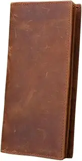 [BESTYASH] Coin Purse for Men Long Credit Holder Wallet Light Brown Compact Design for Travel Shopping for Cards Id Stylish and Organized