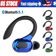 New Bluetooth 5.1 Headset Wireless Earbuds Earphones Stereo Headphones Ear Hook