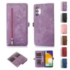 For Samsung Galaxy A14 A33 A53 A71 Leather Flip Holder 9 Card Slots Phone Case