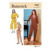 NEW Butterick Sewing Pattern B6881 Misses' Jumpsuit, Sash & Belt By Spotlight