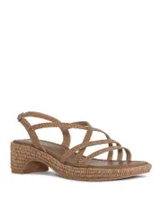 Donald Pliner Women's Slip On Strappy Espadrille High Heel Sandals