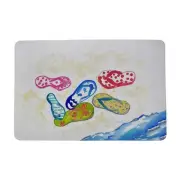 Betsy Drake Six Flip Flops Door Mat - 30 x 50 in.