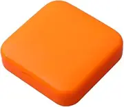 Mini Pill Case Holder 2 Grids Daily Pills Storage Box Portable Travel Containers Dispenser Household for Purse Handbag, Orange
