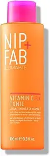 Nip+Fab Vitamin C Fix Tonic Extreme for Face with Panthenol and Lactic Acid, Antioxidant Toner for Skin Brightening and Toning, 3 Fl Oz