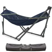 Premium Aegean Hammock Set with Portable Stand Comfortable Durable Relaxation