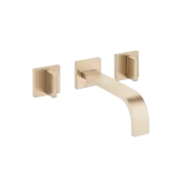 Dornbracht MEM Wall-mounted basin mixer w.out pop-up waste Brushed Champagne 367